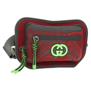 Gucci Gg Canvas Waist Bag Nylon Gray #359390G70B